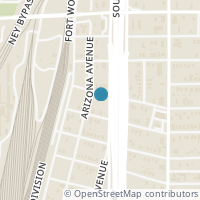 Map location of 708 E Baltimore Ave, Fort Worth TX 76104