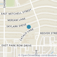 Map location of 2309 Catalo Lane, Arlington, TX 76010