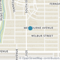 Map location of 1318 Melbourne Avenue, Dallas, TX 75224