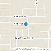Map location of 3912 Avenue N, Fort Worth TX 76105