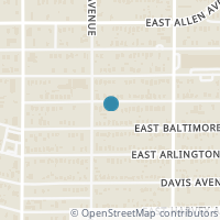 Map location of 1016 E Richmond Avenue, Fort Worth, TX 76104