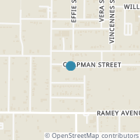 Map location of 4914 Chapman Street, Fort Worth, TX 76105