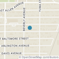 Map location of 1319 E Richmond Avenue, Fort Worth, TX 76104