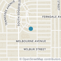 Map location of 1223 Berkley Avenue, Dallas, TX 75224