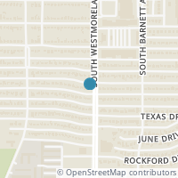 Map location of 3303 Poinsettia Drive, Dallas, TX 75211