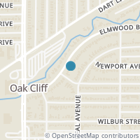 Map location of 2126 Elmwood Blvd, Dallas TX 75224
