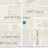 Map location of 1109 S Davis Drive, Arlington, TX 76013