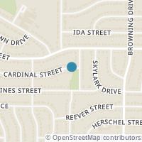 Map location of 1422 Cardinal Street, Arlington, TX 76010