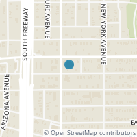 Map location of 905 Elmwood Avenue, Denton, TX 76210