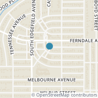 Map location of 1233 Newport Avenue, Dallas, TX 75224