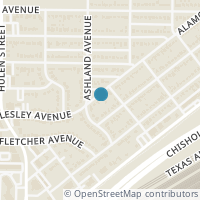 Map location of 4363 Alamo Avenue, Fort Worth, TX 76107