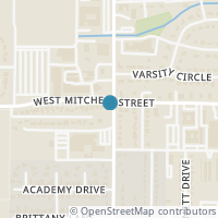 Map location of 1200 W Mitchell Street, Arlington, TX 76013