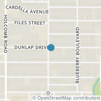 Map location of 8700 Dunlap Street, Dallas, TX 75217