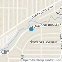 Map location of 1934 Elmwood Boulevard, Dallas, TX 75224