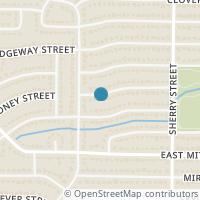 Map location of 2106 Hedgerow Street, Arlington, TX 76010