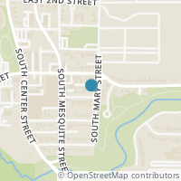 Map location of 313 Rose Street, Arlington, TX 76010