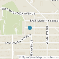 Map location of 1262 E Myrtle Street, Fort Worth, TX 76104