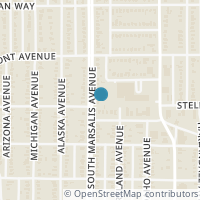 Map location of 1622 S Marsalis Avenue, Dallas, TX 75216