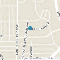 Map location of 1410 Glen Avenue, Dallas, TX 75216