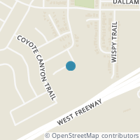 Map location of 3137 Caribou Falls Court, Fort Worth, TX 76108