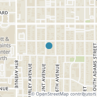 Map location of 1415 Fairmount Avenue, Fort Worth, TX 76104