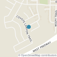 Map location of 3025 Coyote Canyon Trl, Fort Worth TX 76108