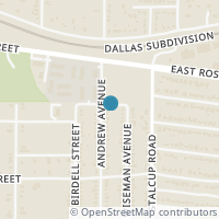 Map location of 1601 Andrew Ave, Fort Worth TX 76105