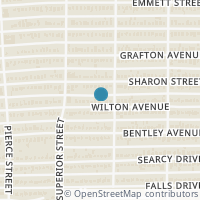 Map location of 2615 Wilton Avenue, Dallas, TX 75211