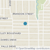 Map location of 3615 Glenhaven Boulevard, Dallas, TX 75211