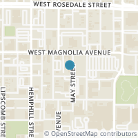 Map location of 1320 May Street #206, Fort Worth, TX 76104