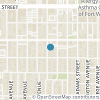 Map location of 1319 S Lake Street, Fort Worth, TX 76104