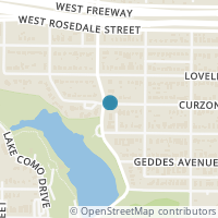 Map location of 5137 Curzon Avenue, Fort Worth, TX 76107