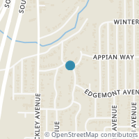 Map location of 222 Appian Way, Dallas TX 75216