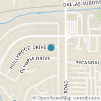 Map location of 2508 Hollywood Drive, Arlington, TX 76013