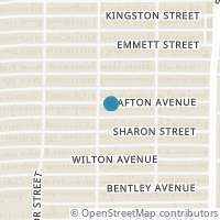 Map location of 2542 Grafton Avenue, Dallas, TX 75211