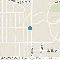 Map location of 1407 S Denley Drive, Dallas, TX 75216