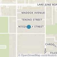 Map location of 8342 Nisqually Street, Dallas, TX 75217