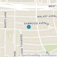 Map location of 6424 Locke Avenue, Fort Worth, TX 76116