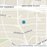 Map location of 6144 Locke Avenue, Fort Worth, TX 76116