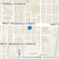 Map location of 1118 Galveston Avenue #1, Fort Worth, TX 76104