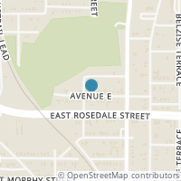 Map location of 1505 Avenue E, Fort Worth, TX 76104