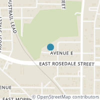 Map location of 1467 Avenue E, Fort Worth TX 76104