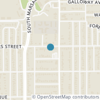 Map location of 730 Winters St, Dallas TX 75216