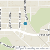 Map location of 1316 Verbena Street, Fort Worth, TX 76104
