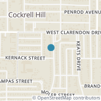 Map location of 1133 Burns Avenue, Dallas, TX 75211