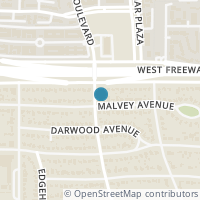 Map location of 6344 Malvey Avenue, Fort Worth, TX 76116
