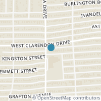 Map location of 2847 Kingston St, Dallas TX 75211