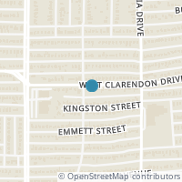 Map location of 3024 W Clarendon Dr, Dallas TX 75211