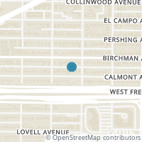 Map location of 4812 Calmont Avenue, Fort Worth, TX 76107