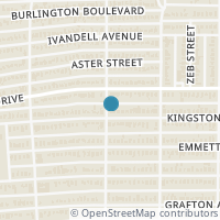 Map location of 2647 Kingston St, Dallas TX 75211